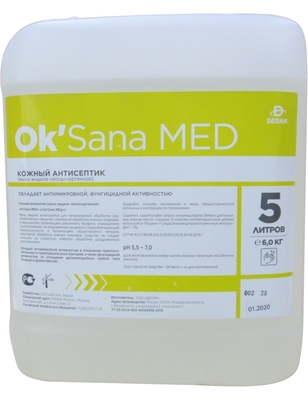 Ok`Sana MED гипоаллергенное жидкое мыло 5 л.